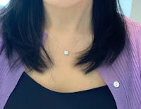 Round Solitaire Necklace