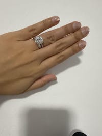 Maya Cushion Halo Pave Ring