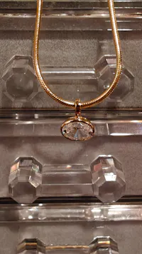 Ella Bezel Oval Necklace