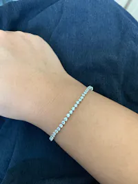 Kate Round 3 Prong Tennis Bracelet