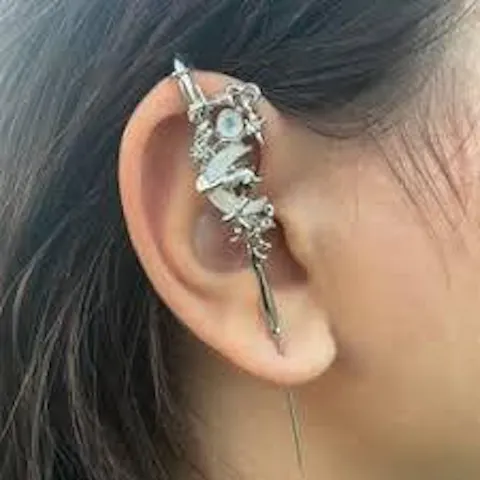 Moon Shard Ear Cuffs (Set of 2)