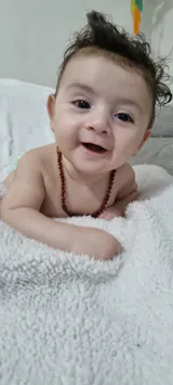 Amber Teething Necklace for Babies and Toddlers - Natural Solution for Teething Pain Relief