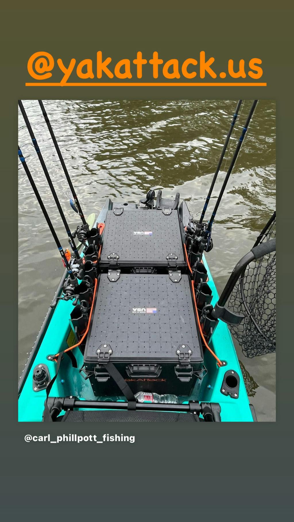 YakAttack BlackPak Pro Kayak Fishing Crate 16" x 16" — Eco Fishing Shop