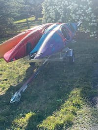 Malone EcoLight 4 Boat Stacker Kayak Trailer Package