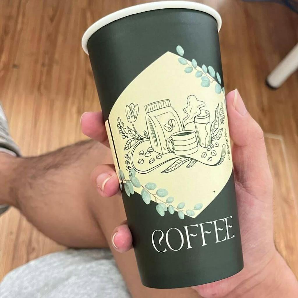 500pcs | 12oz Blank Double Walled Paper Cup