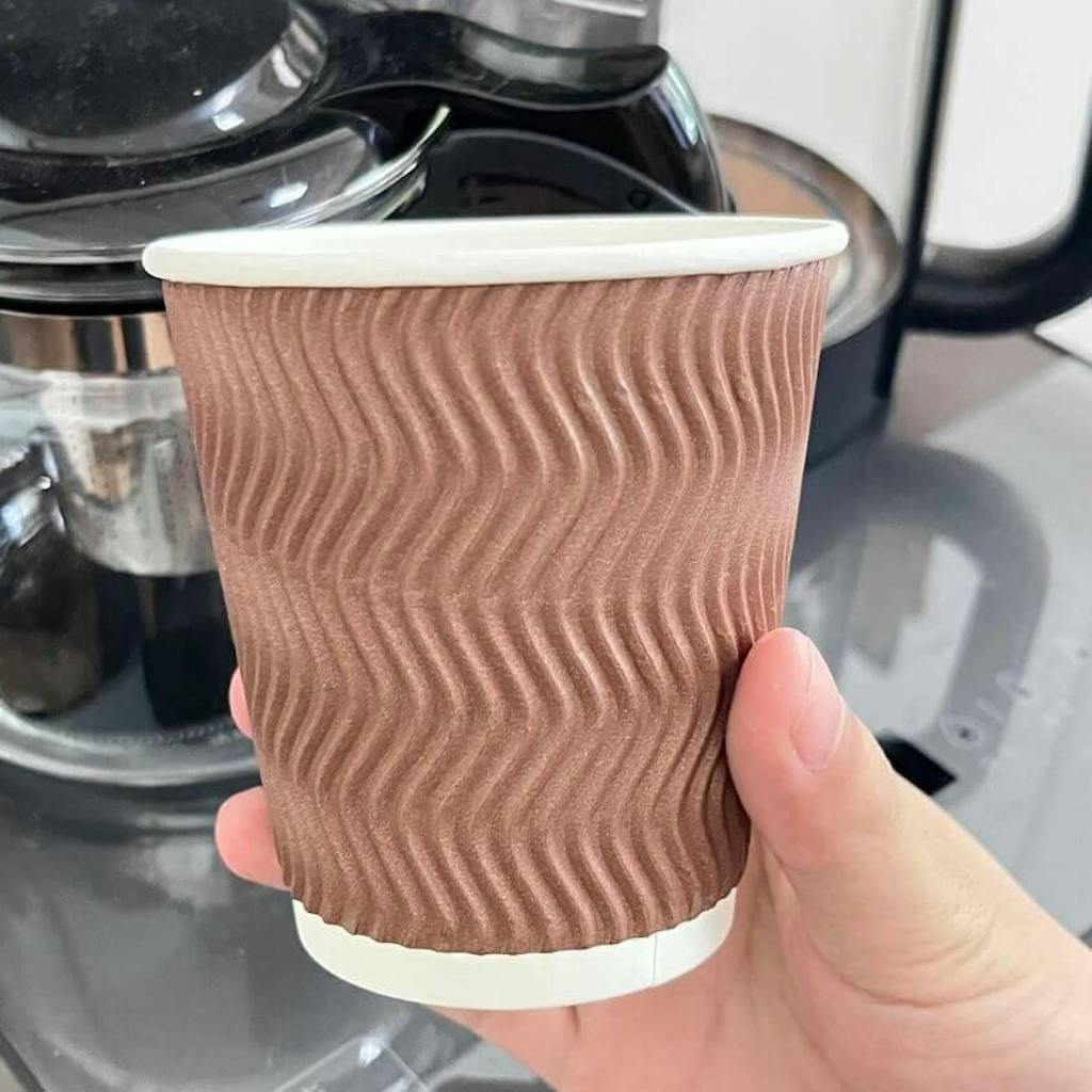 Standard Printing 12 oz. Custom Printed S Ripple Walled Paper Cup