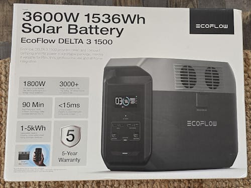 EcoFlow DELTA 3 (1500) Portable Power Station 1800W | 1536Wh