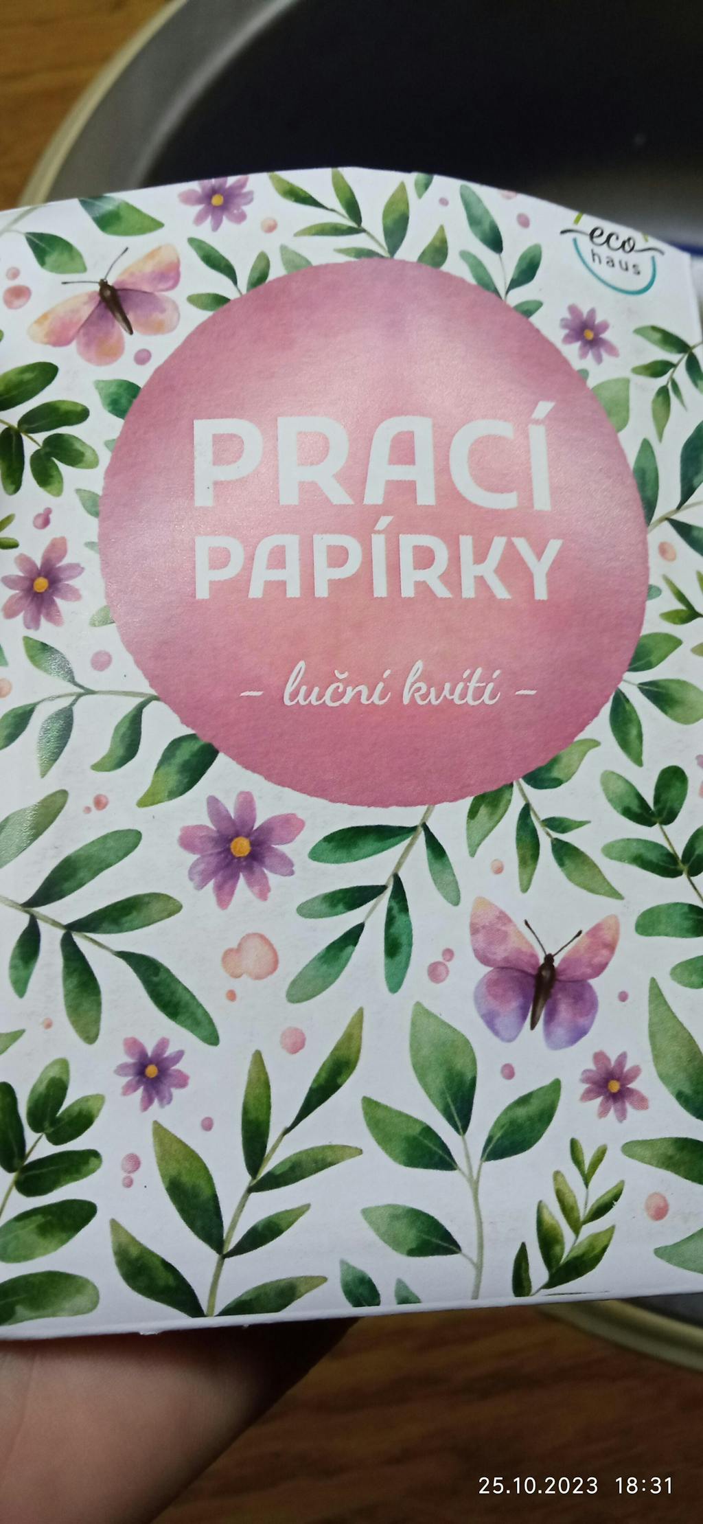 Prací papírky EcoHaus 60 praní luční kvítí