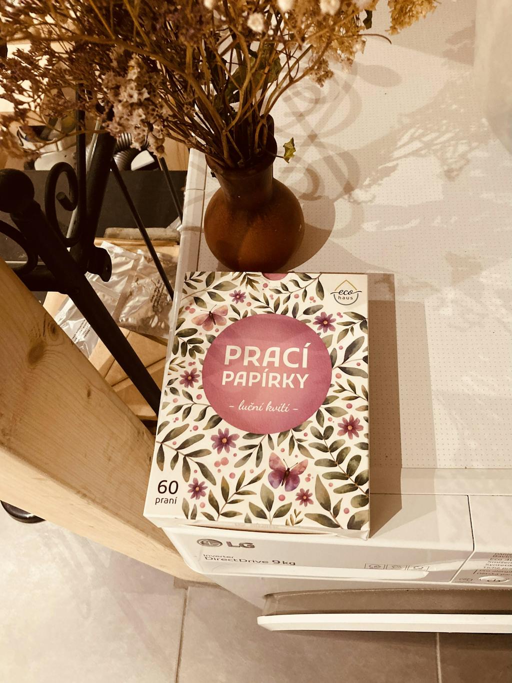 Prací papírky EcoHaus 60 praní luční kvítí