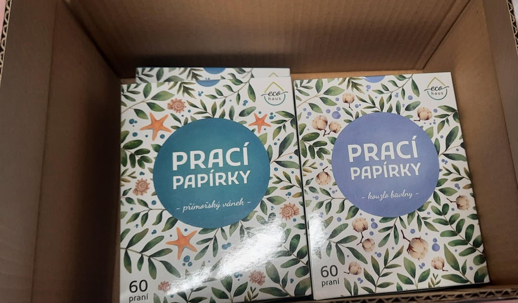 Prací papírky EcoHaus 60 praní přímořský vánek