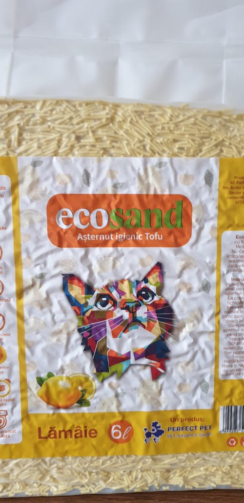 Nisip tofu pisici Ecosand mere 6L