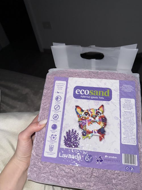 Nisip tofu pisici Ecosand lavanda 6L