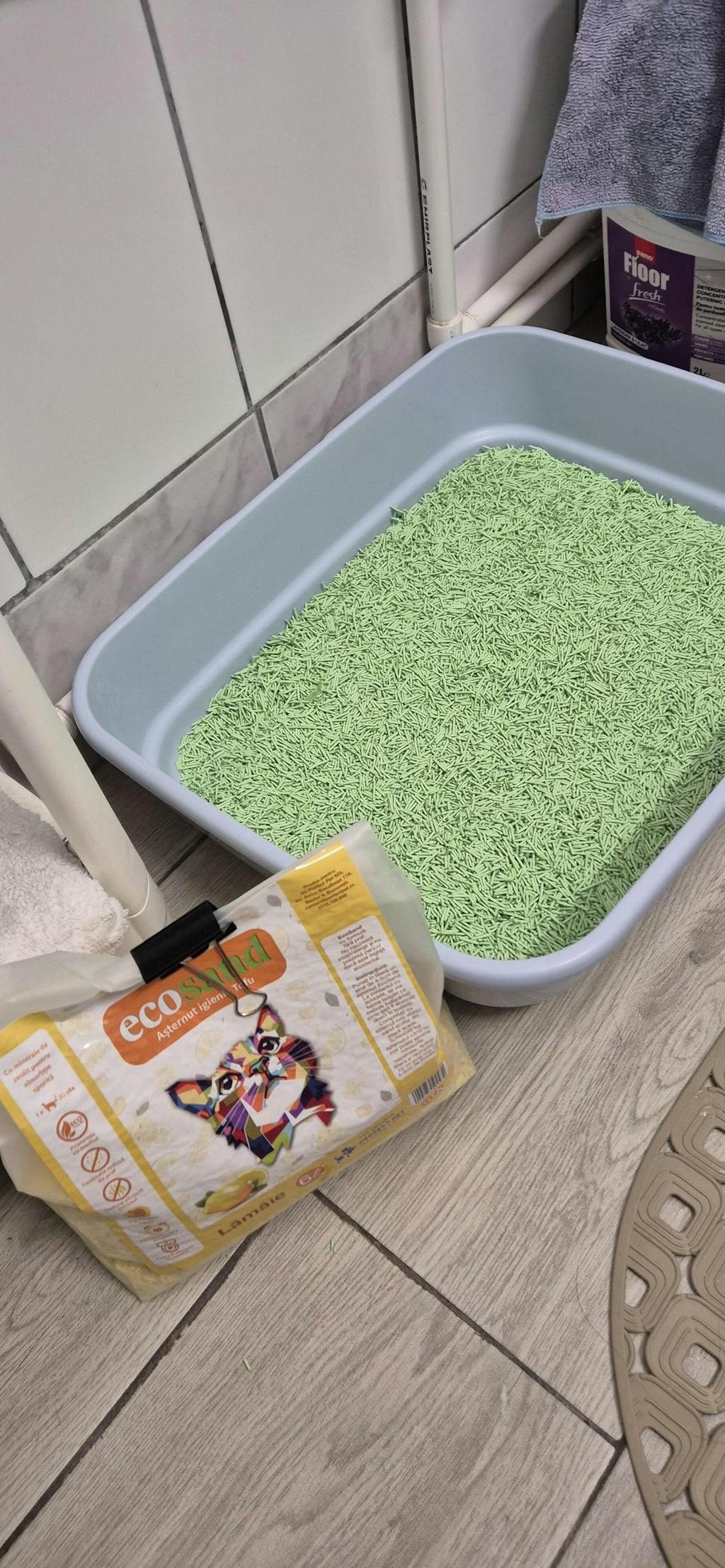 Nisip tofu pisici Ecosand lamaie 6L