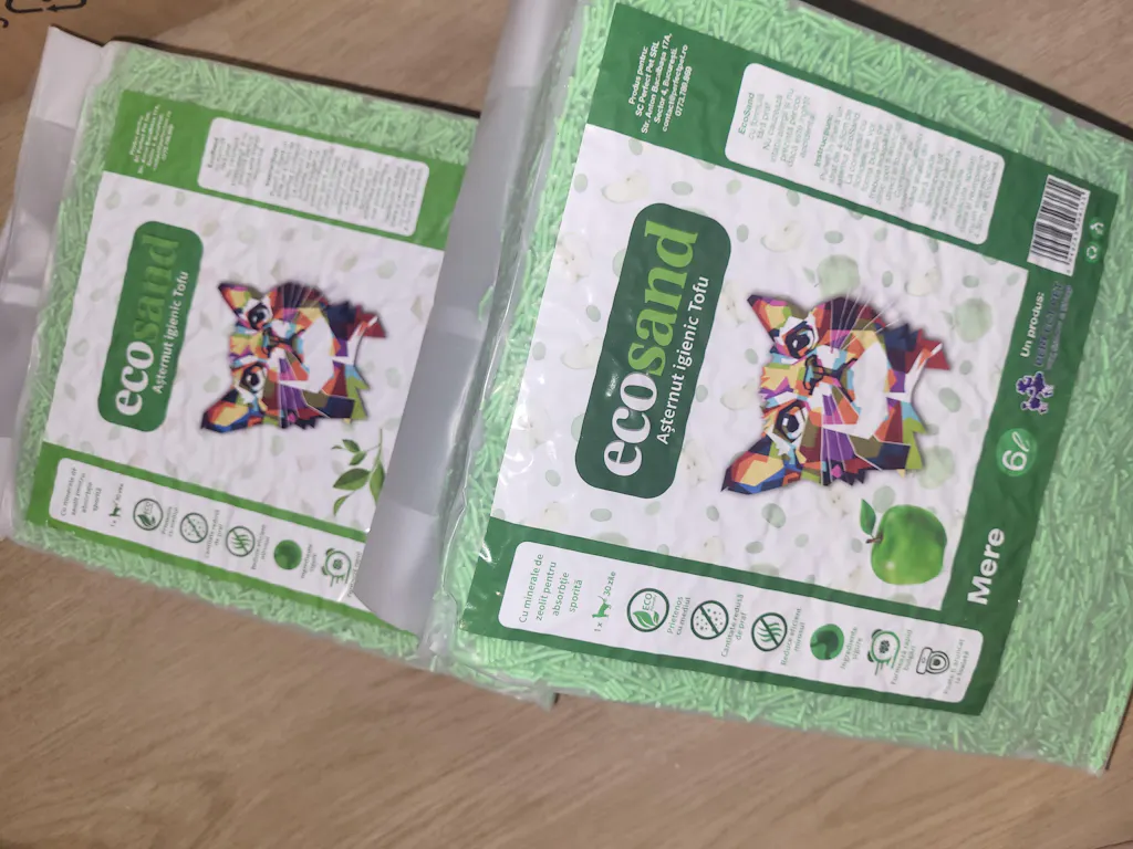 Pachet PROMO - 10 pungi Nisip tofu diferite Ecosand