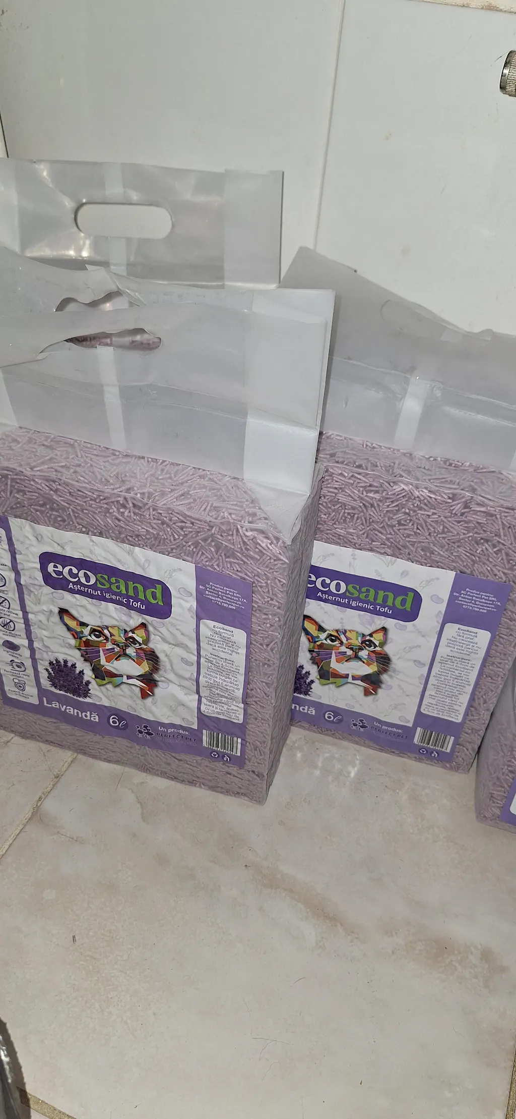 Nisip tofu pisici Ecosand lavanda 6L