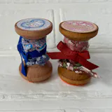 【おめかしスタンプ3点セット+シール】切手風・消印風・クッキー型：日付印との組み合わせも。手紙デコ はんこ 可愛いうさぎ