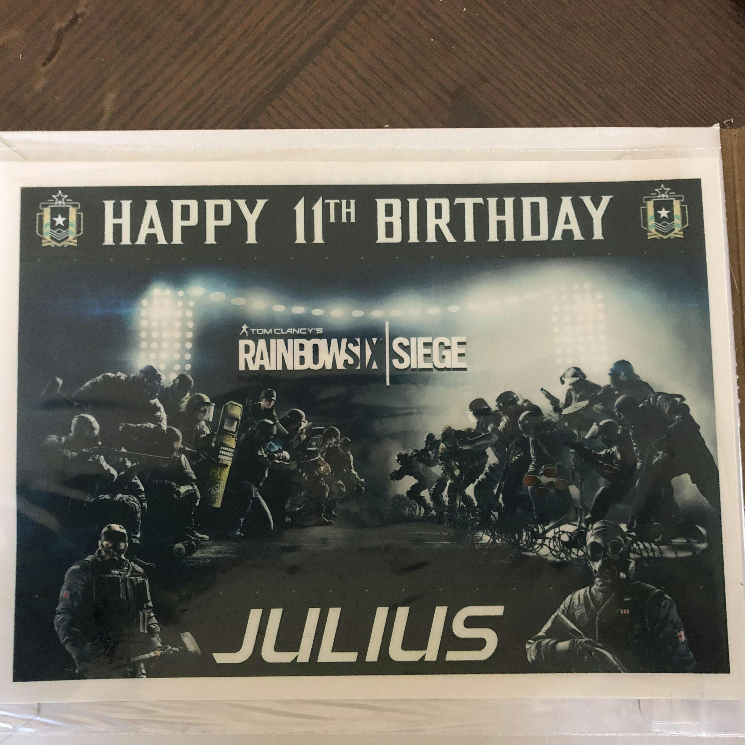 Rainbow Six Siege Edible Cake Toppers – Edible Cake Topper Corp