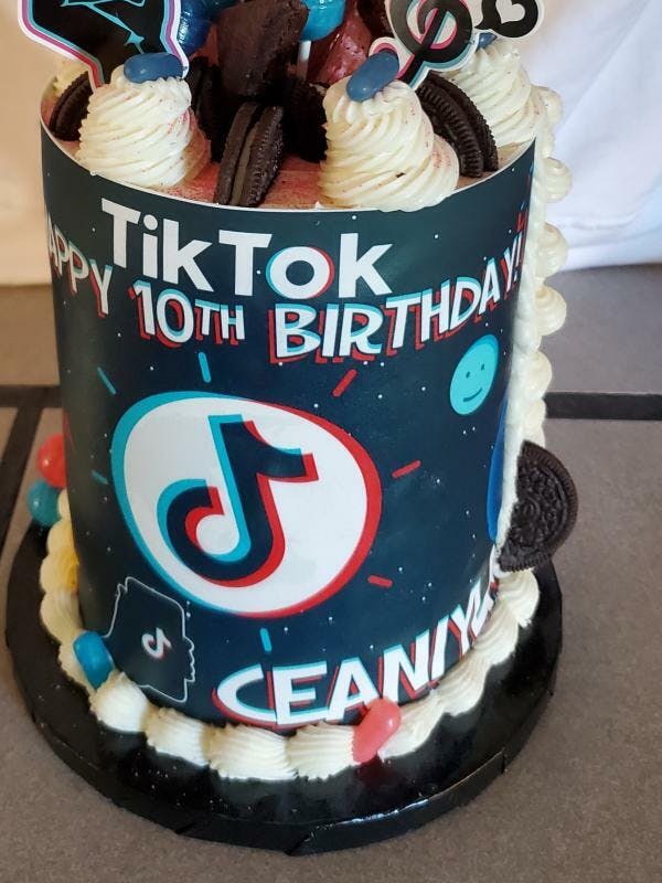 TikTok App Edible Cake Toppers – Ediblecakeimage