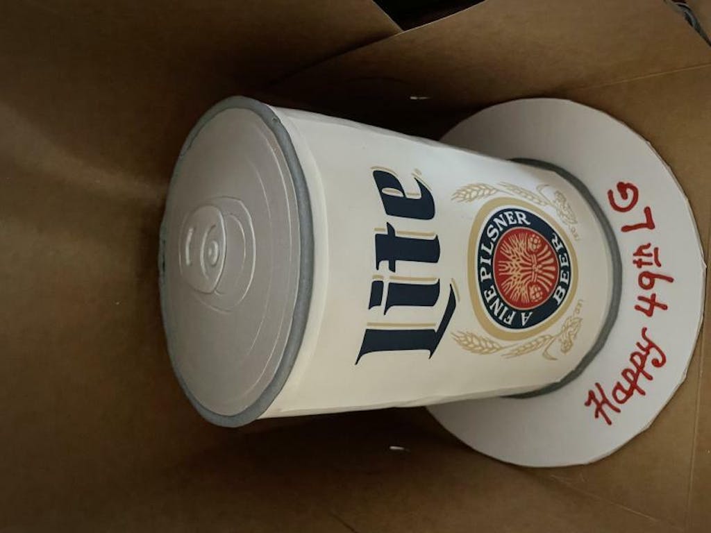 Miller Lite Beer Edible Cake Toppers Ediblecakeimage