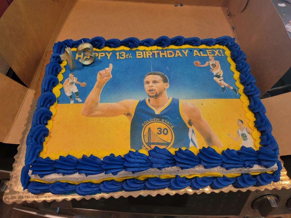 Golden State Warriors Cake Topper 