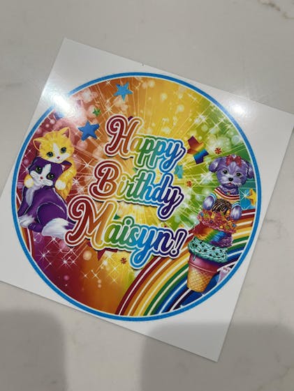 Lisa Frank Ct Cake Topper Centerpiece Birthday Party Decorations