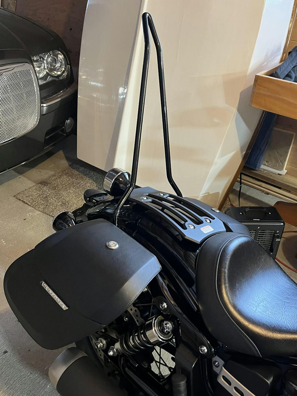 Yamaha Bolt Pointed Simple Sissy Bar Edward Richie Customs