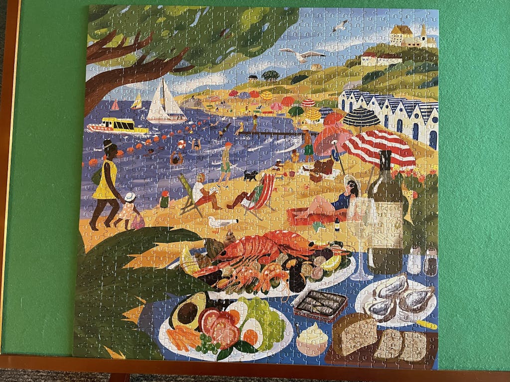 Beach Umbrellas Summer Vacation 1000 Piece Jigsaw Puzzle eeBoo puzzles