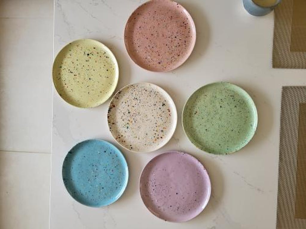 New Party Salad Plate 22cm - Mix 6 Pieces