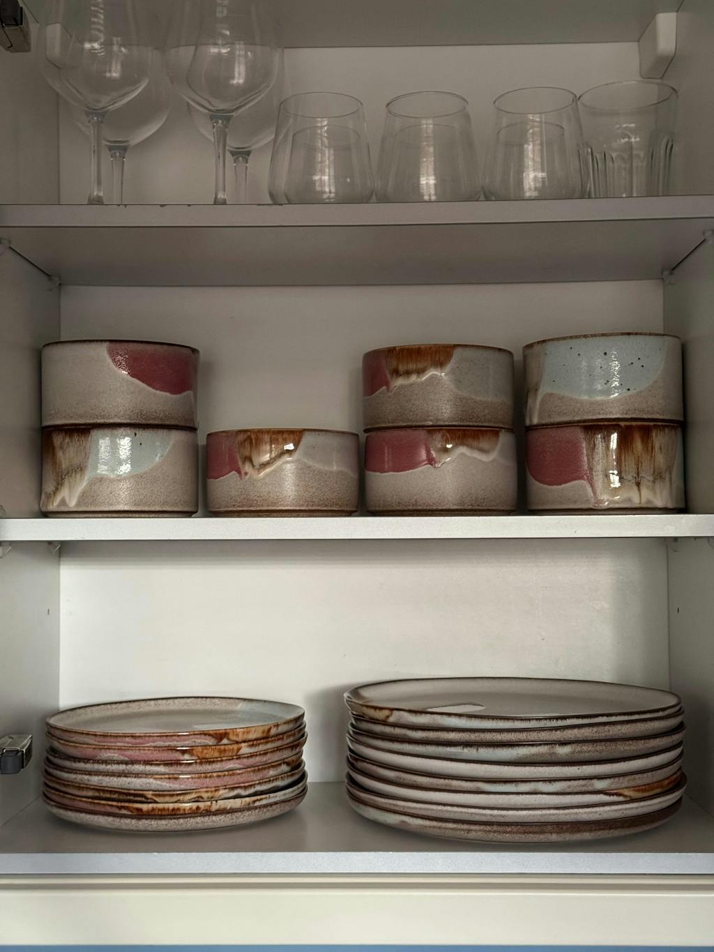 Set of 12 stoneware ceramic Dinnerware — Melting Ice Cream Collection