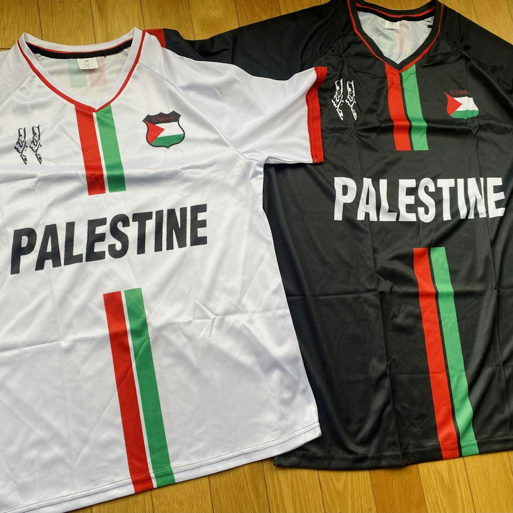 Men’s Black Palestine Stripe Jersey - 2025 Freedom Home Edition