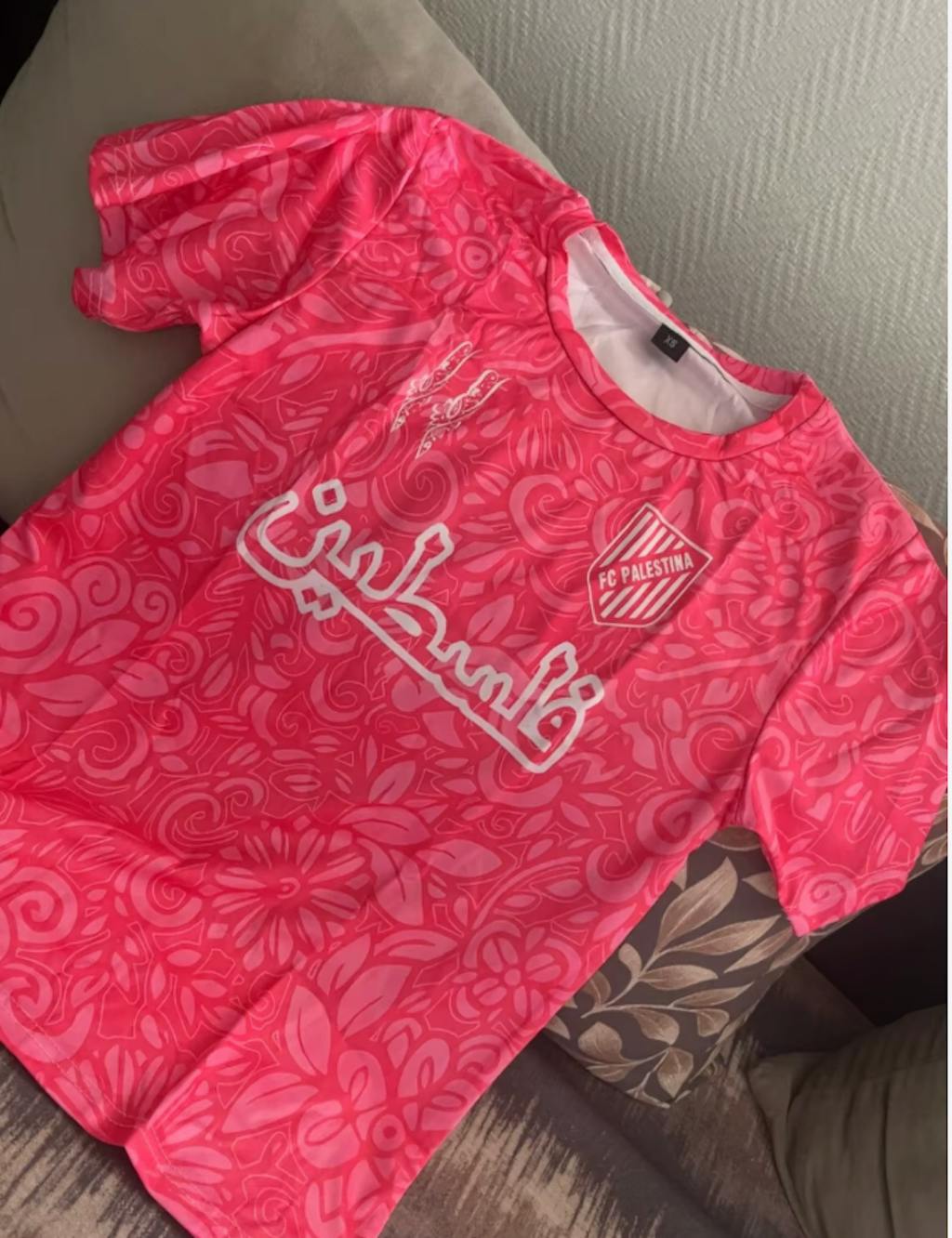 Falasteen '23 – Women's Palestine Unity Jersey Pink Bloom