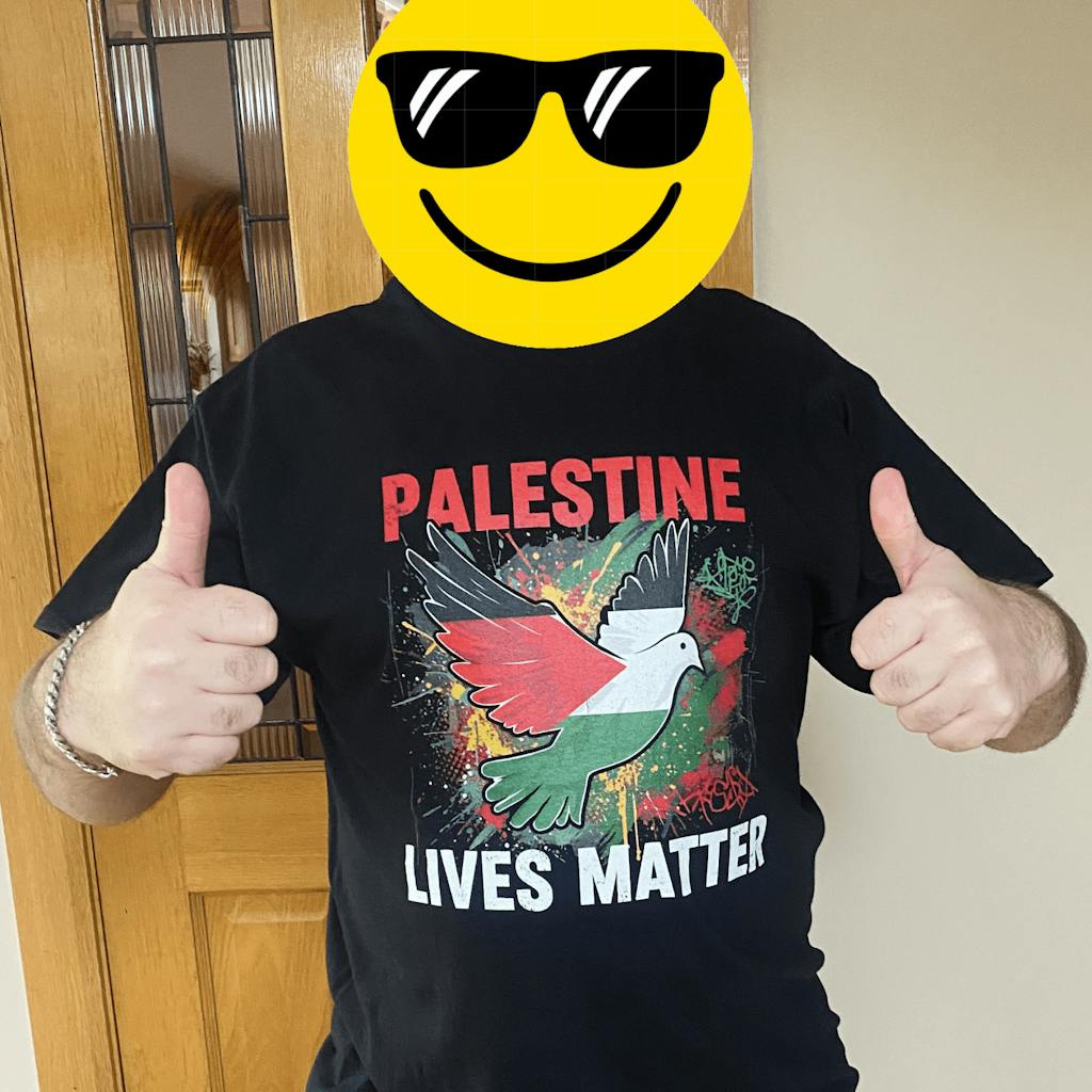Unisex 'Palestine Lives Matter' Graffiti Print T-Shirt