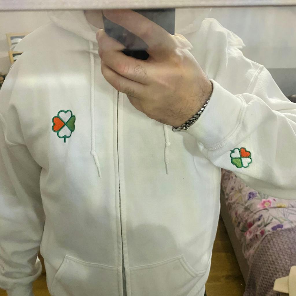 Men's 'Signature Clover' Premium Zip-Up Hoodie