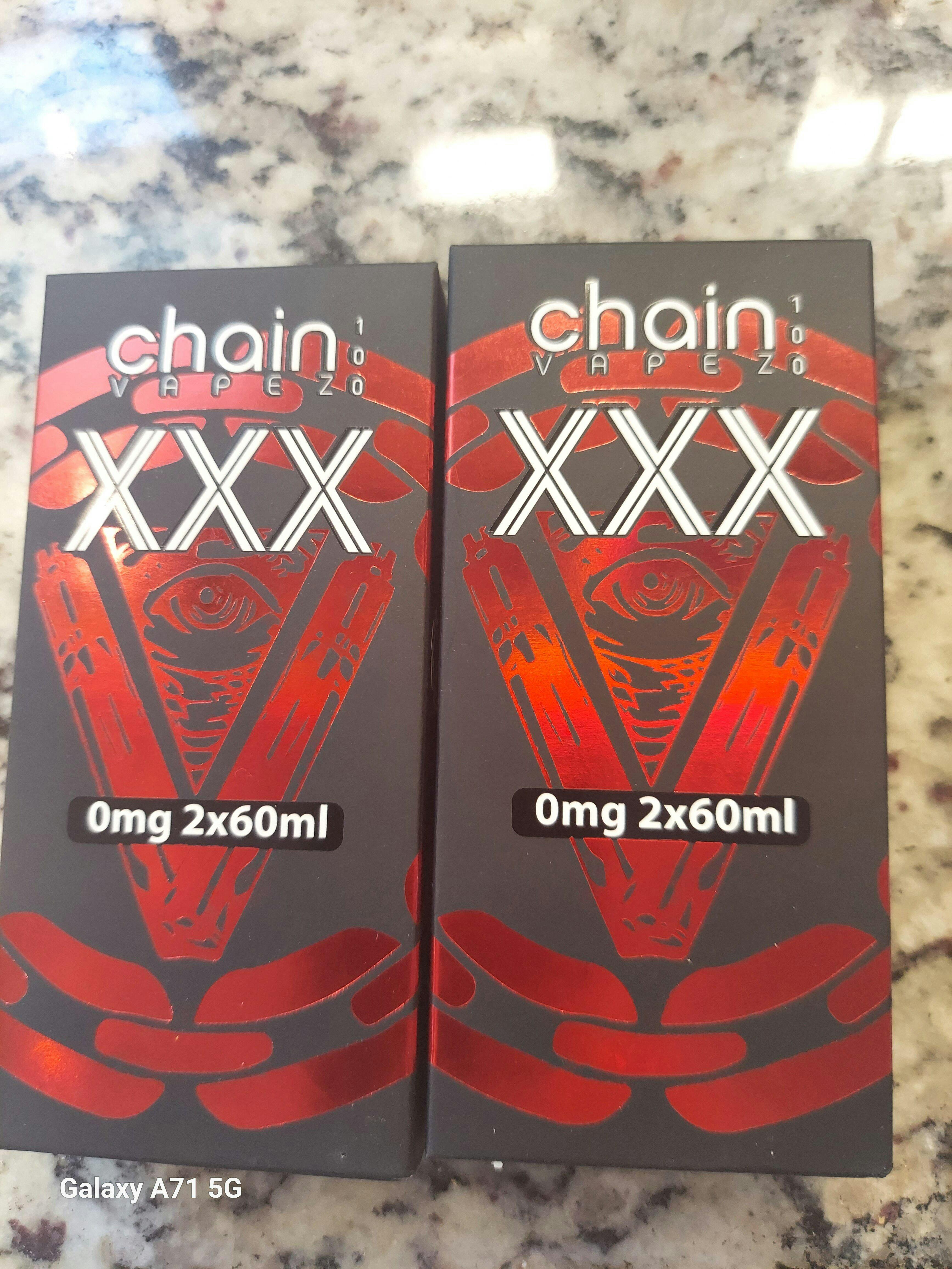 XXX Dual Pack E-Liquid by Chain Vapez - Strawberry Vape Juice