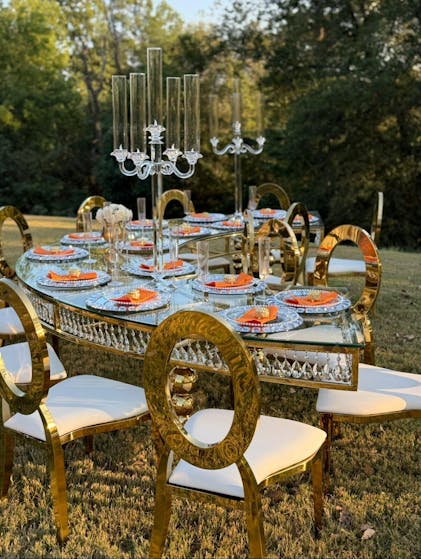 Chiavari Gold Resin Chair – Stylish & Durable Seating