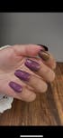 Sparkling Purple Nails