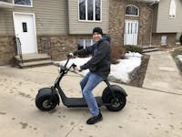 MotoTec 60V/18Ah 2000W Fat Tire Electric Scooter MT-FatTire-2000_Black