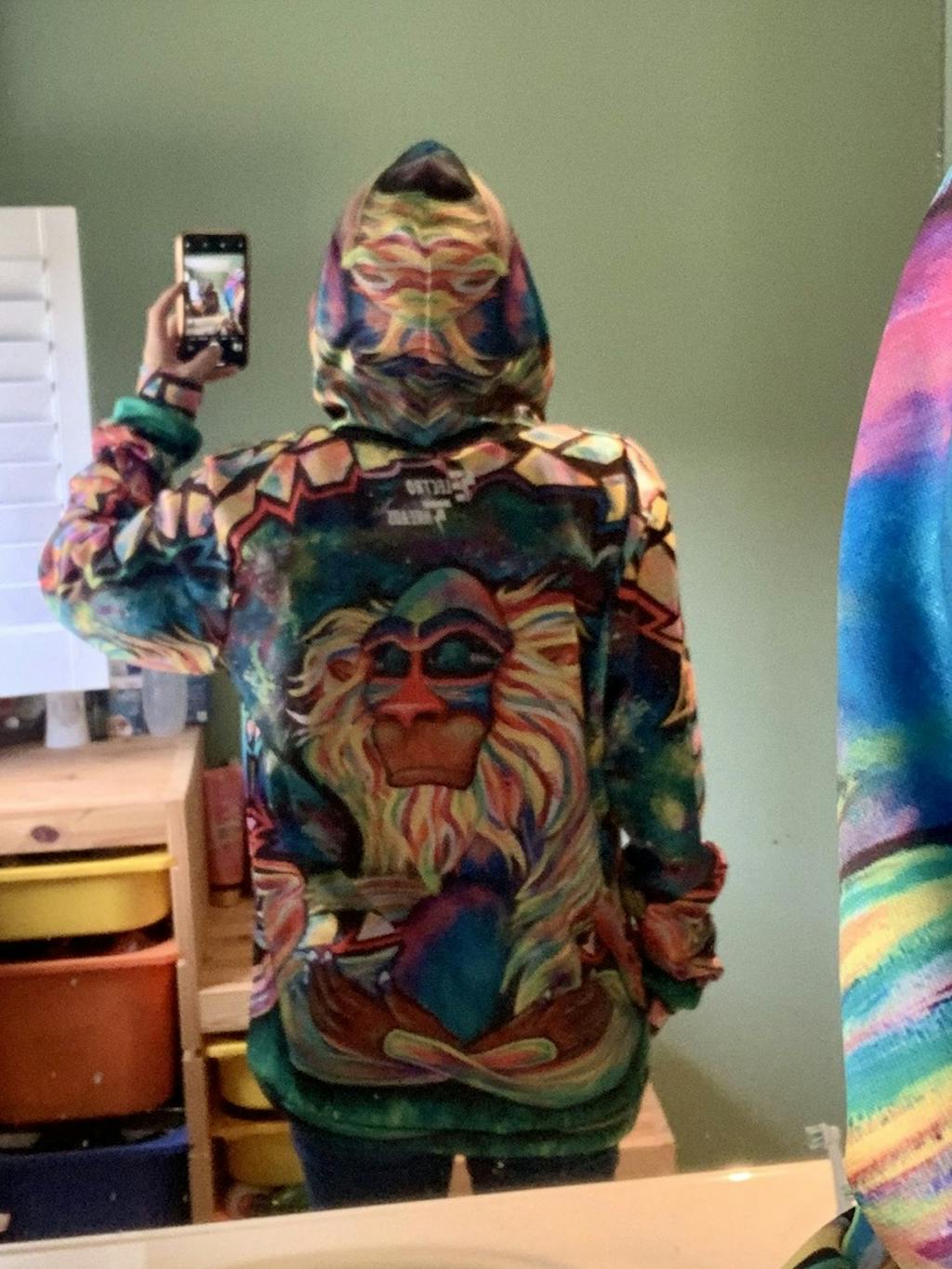 Meditating Rafiki Unisex Hoodie Electro Threads