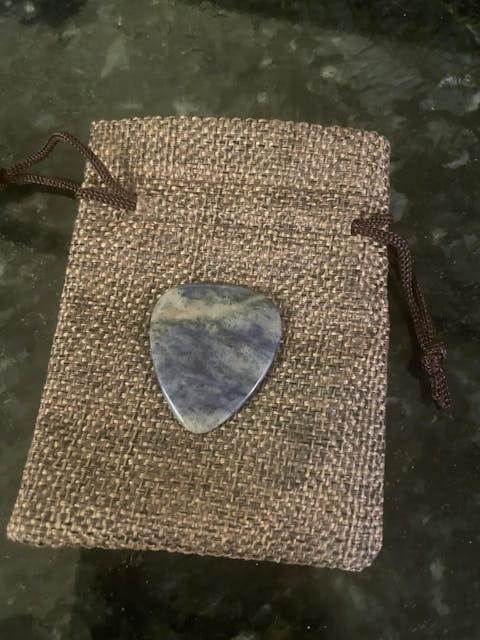 Hand-Carved Sodalite Plectrum