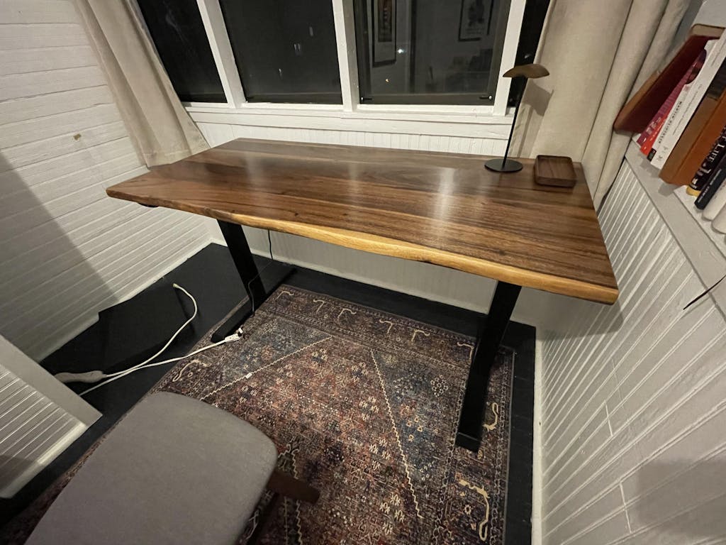 Elephant Desks Height Adjustable Live Edge Standing Desk Wavy Seri