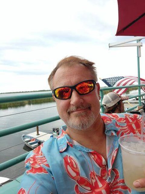 Men's Mardi Gras Lobster Print Short Sleeve Shirt