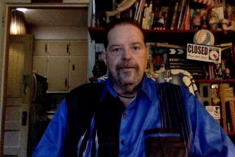 Tall Men's Automotive Pinstripe Short Sleeve Shirt