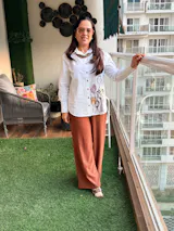 Meadow Bloom: Floral Embroidered Shirt