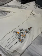 Butterfly Bloom: Embroidered Shirt