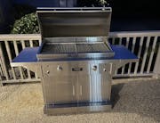 TEC Sterling Patio 2FR 44-Inch Infrared Gas Grill On Stainless Steel Cabinet