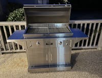 TEC Sterling Patio 2FR 44-Inch Infrared Gas Grill On Stainless Steel Cabinet