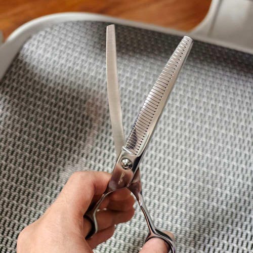 PuffCut™ | 7.0" Curved Fluffer | Left-Handed