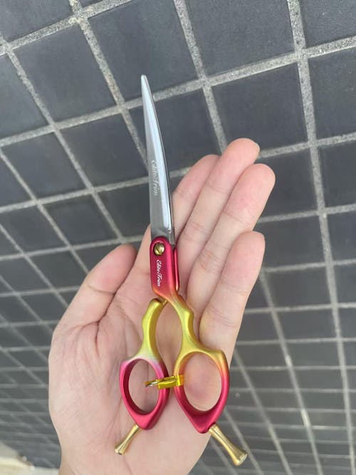 6.5" RainbowX Curved Dog Grooming Shears