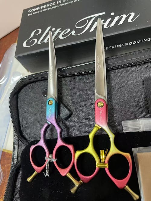 6.5" RainbowX Curved Dog Grooming Shears