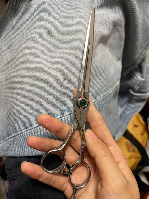 7.5" Emerald Flow Straight Grooming Shears for Dogs